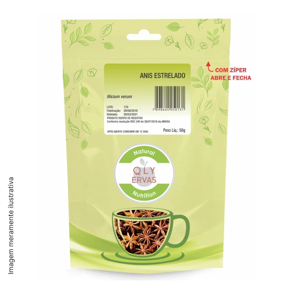 Chá de Anis Estrelado - QLY Ervas