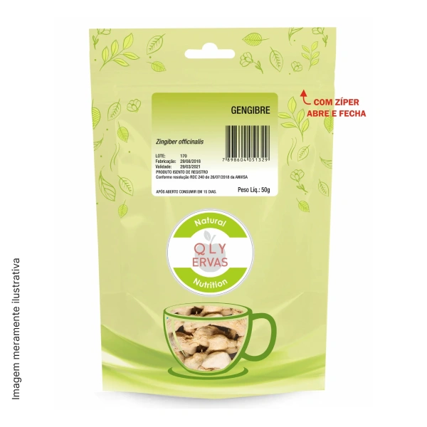 Chá de Gengibre - QLY Ervas