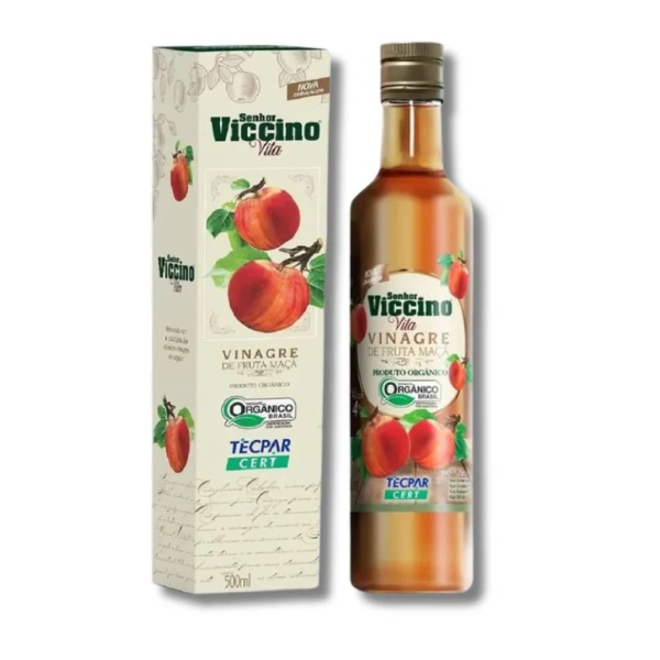 Vinagre de maçã orgânico - 500ml - Senhor Viccino Vita